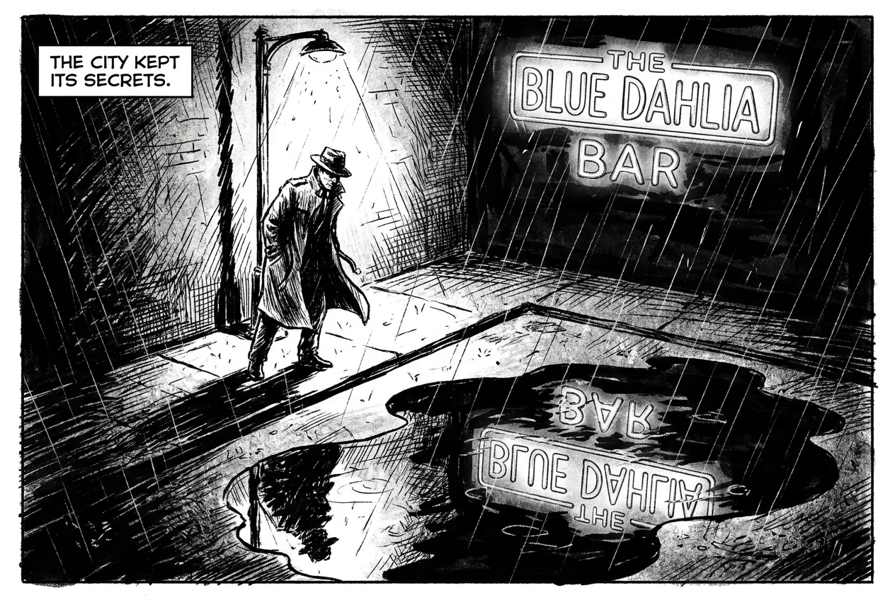Nano Banana example — Single comic panel