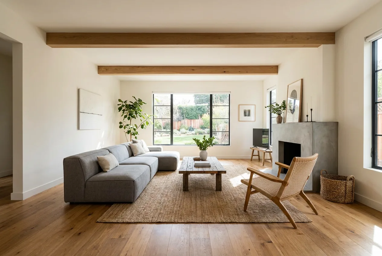 Nano Banana example — Room furnishing preview