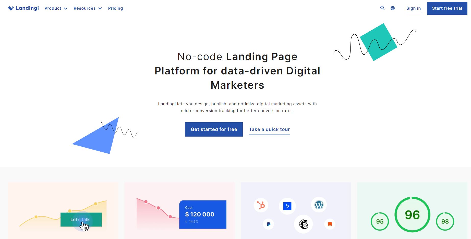 Landingi screenshot