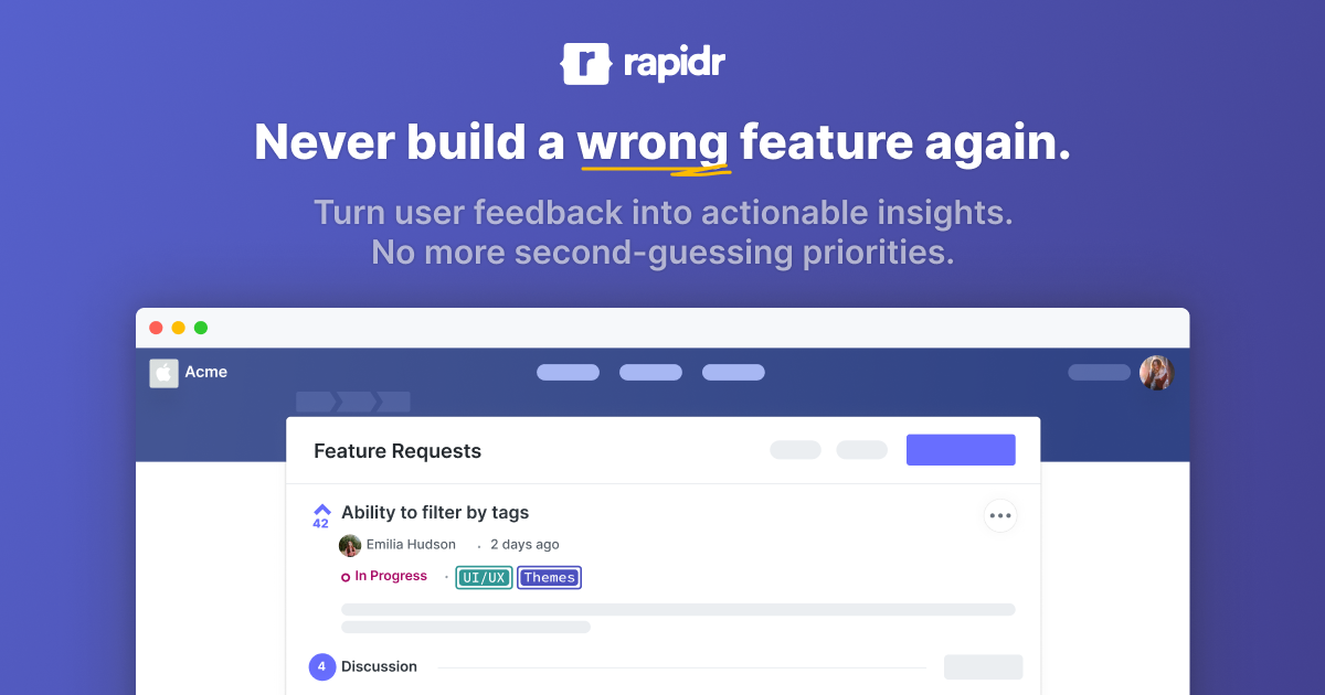 Rapidr screenshot