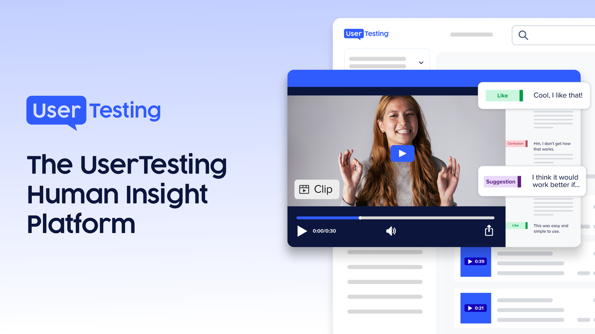 UserTesting screenshot