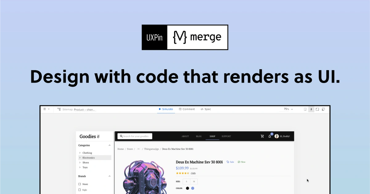 UXPin screenshot