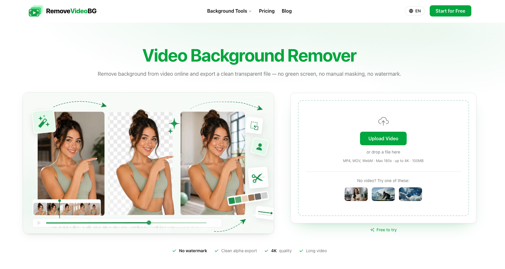 RemoveVideoBG - Product Image